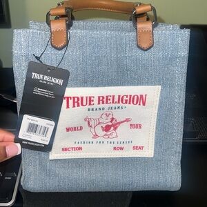 Brand new true religion crossbody denim purse